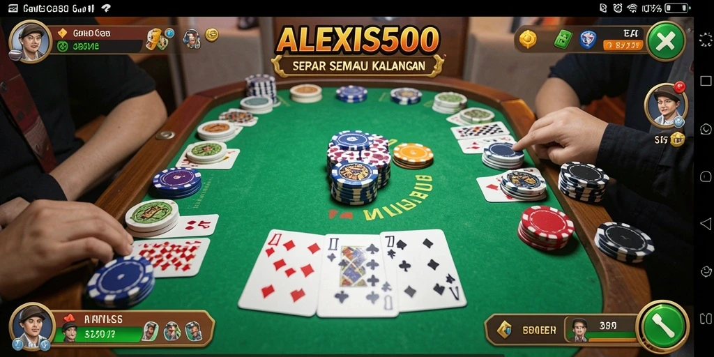 Screenshot gameplay ALEXIS500 yang seru dan interaktif.