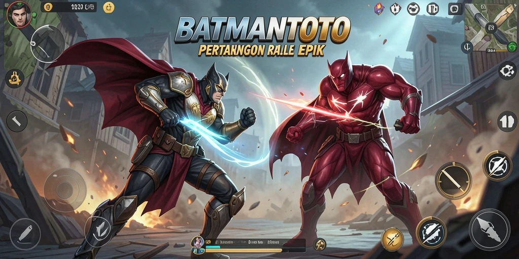 Tampilan gameplay epik dari BATMANTOTO dalam pertempuran Battle Royale.