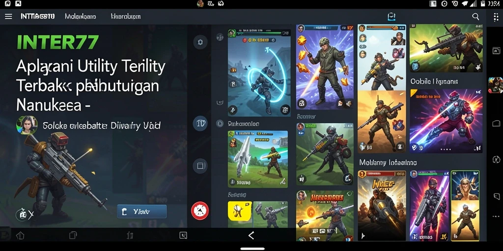 Tampilan utama INTER77 dengan fitur Utility yang menarik.
