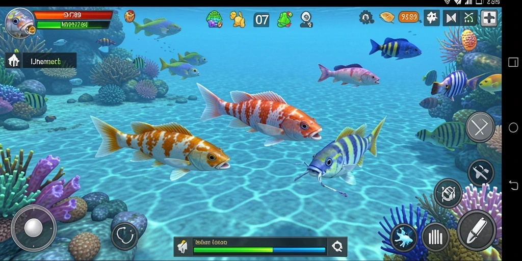 Gameplay seru MVP789 dengan berbagai ikan untuk ditangkap.