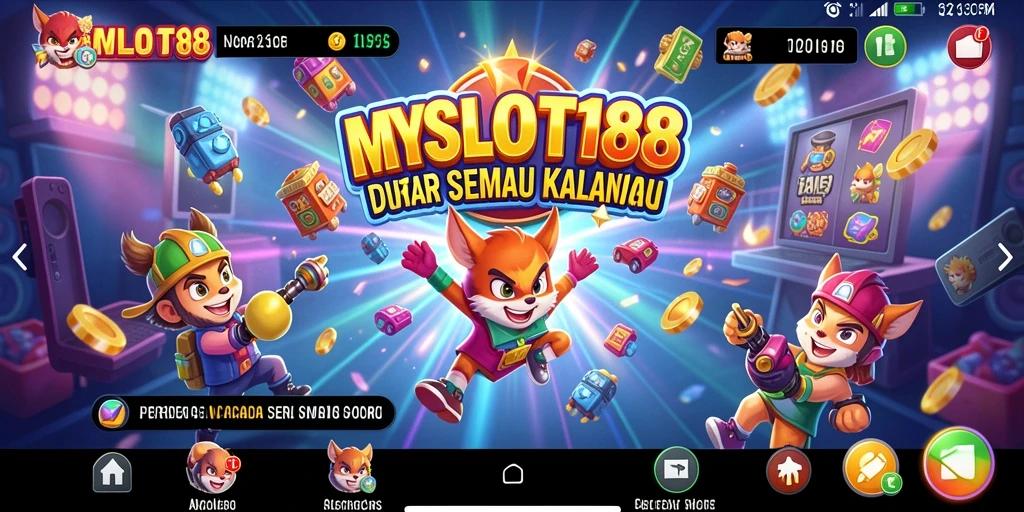 Tampilan menarik dan penuh warna dari gameplay MYSLOT188.