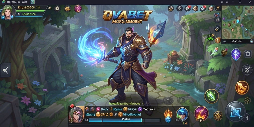 Gambar menunjukkan aksi seru dalam permainan MMORPG OVABET.