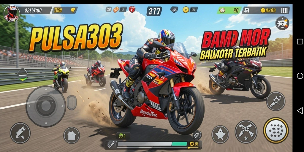 Gameplay PULSA303 yang seru dengan balap motor menegangkan.