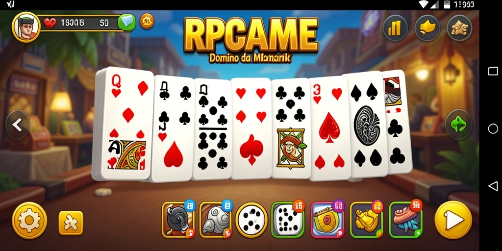 Tampilan gameplay RPGAME dengan grafis menarik dan antarmuka sederhana.