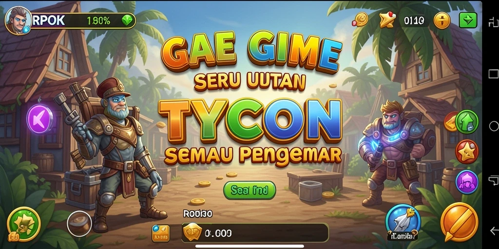 Tampilan gameplay menarik dari RPOK di dunia Tycoon.