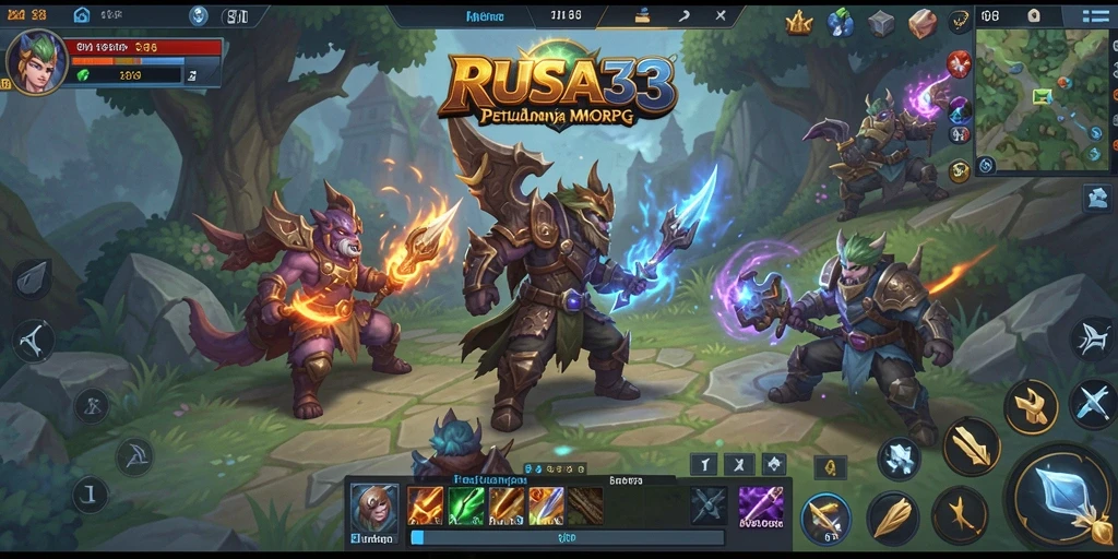 Tampilan gameplay RUSA33 yang mengesankan dalam petualangan MMORPG.