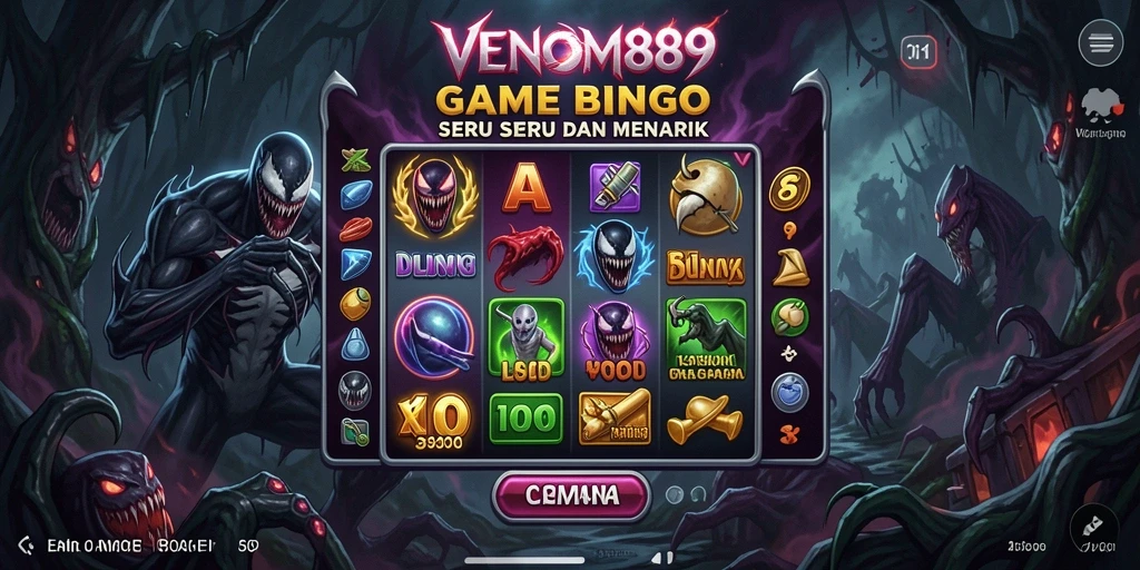 Tampilan menarik dari permainan Bingo di VENOM889.