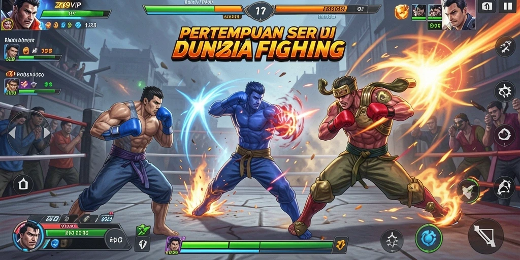 Tampilan gameplay seru dalam pertarungan ZK9VIP.